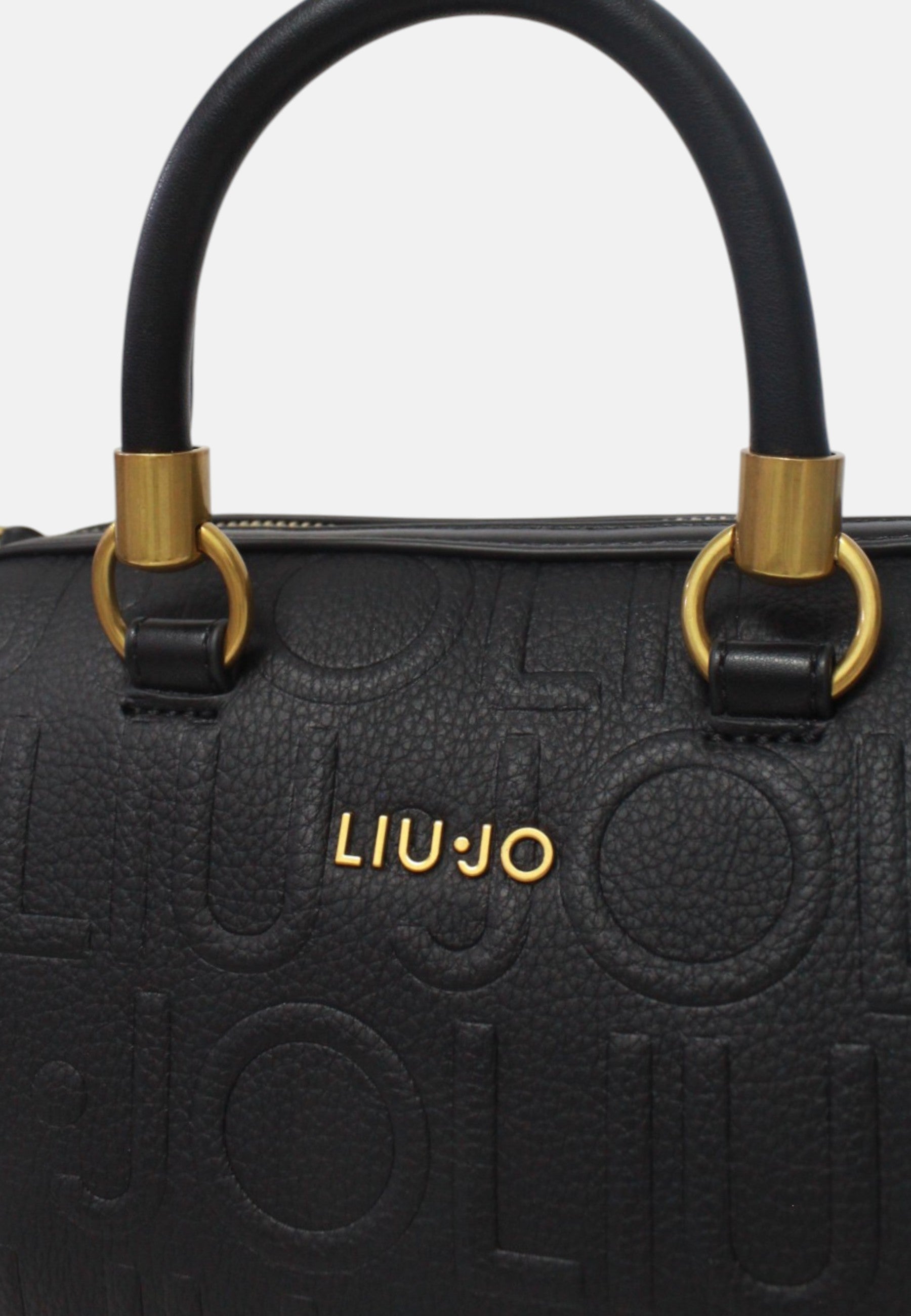 Borsa a mano piccola con logo Donna Liu Jo Nero