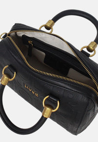 Borsa a mano piccola con logo Donna Liu Jo Nero
