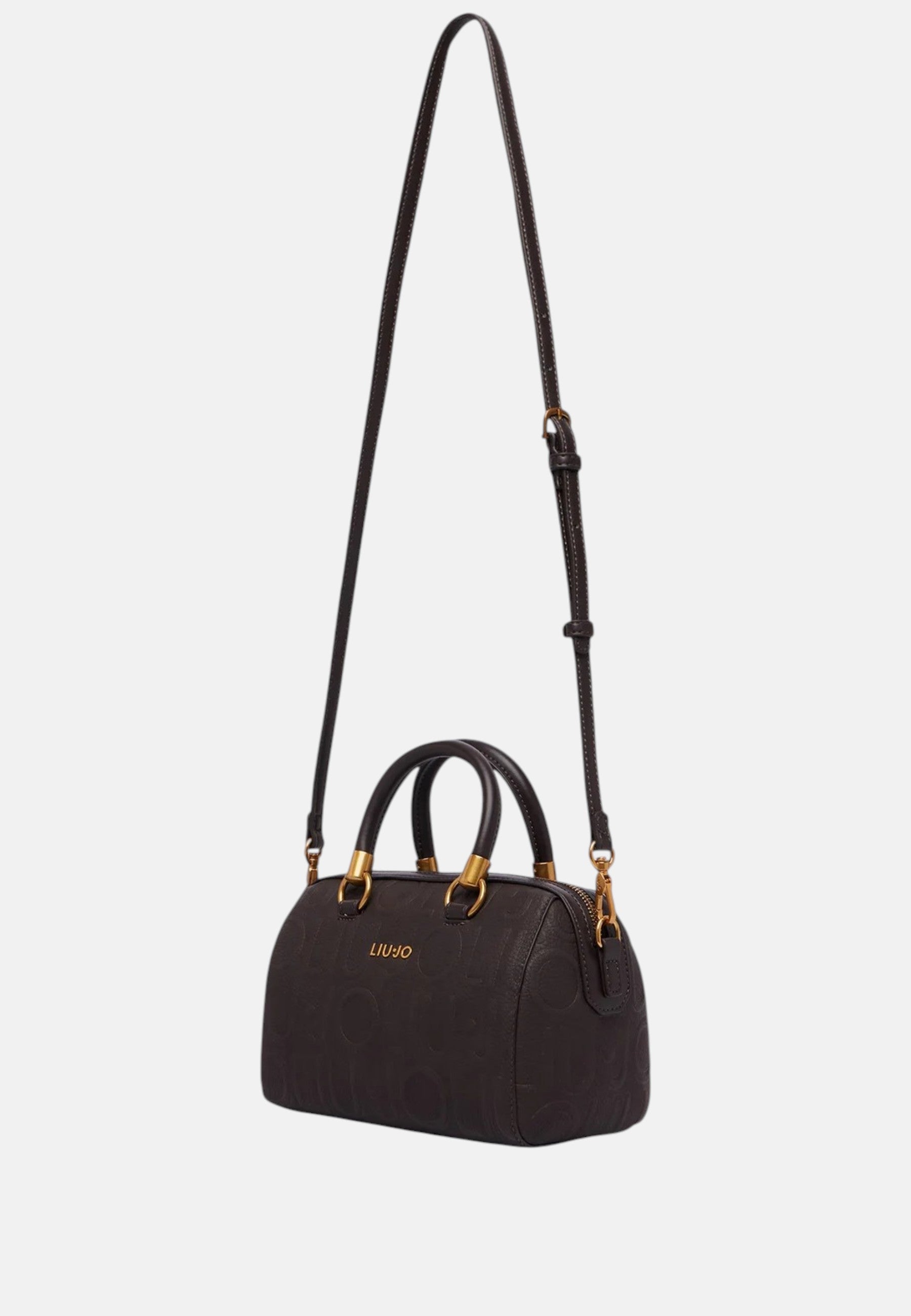 Borsa a mano piccola con logo Donna Liu Jo Marrone