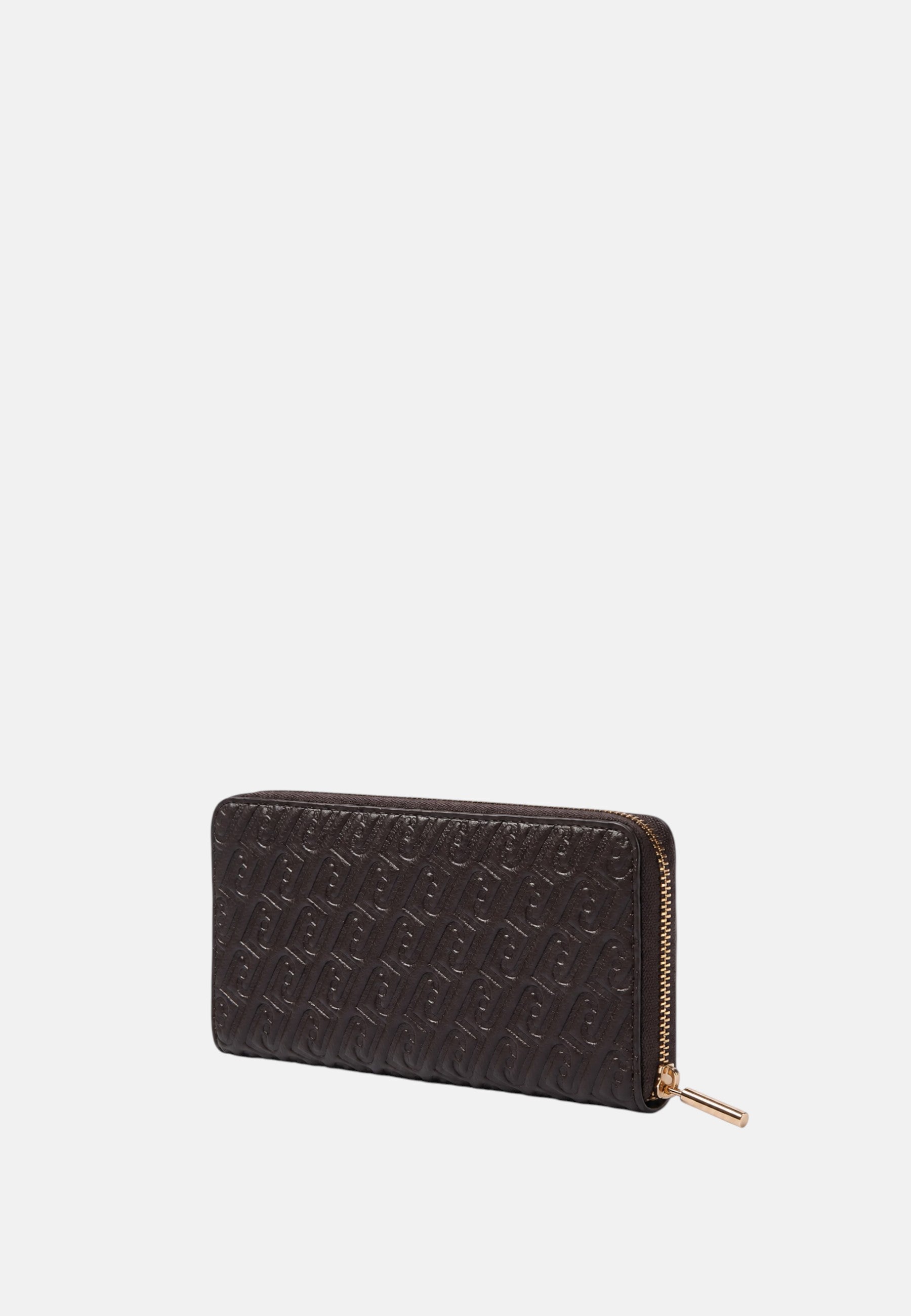 Portafoglio grande monogram debossed Donna Liu Jo Marrone