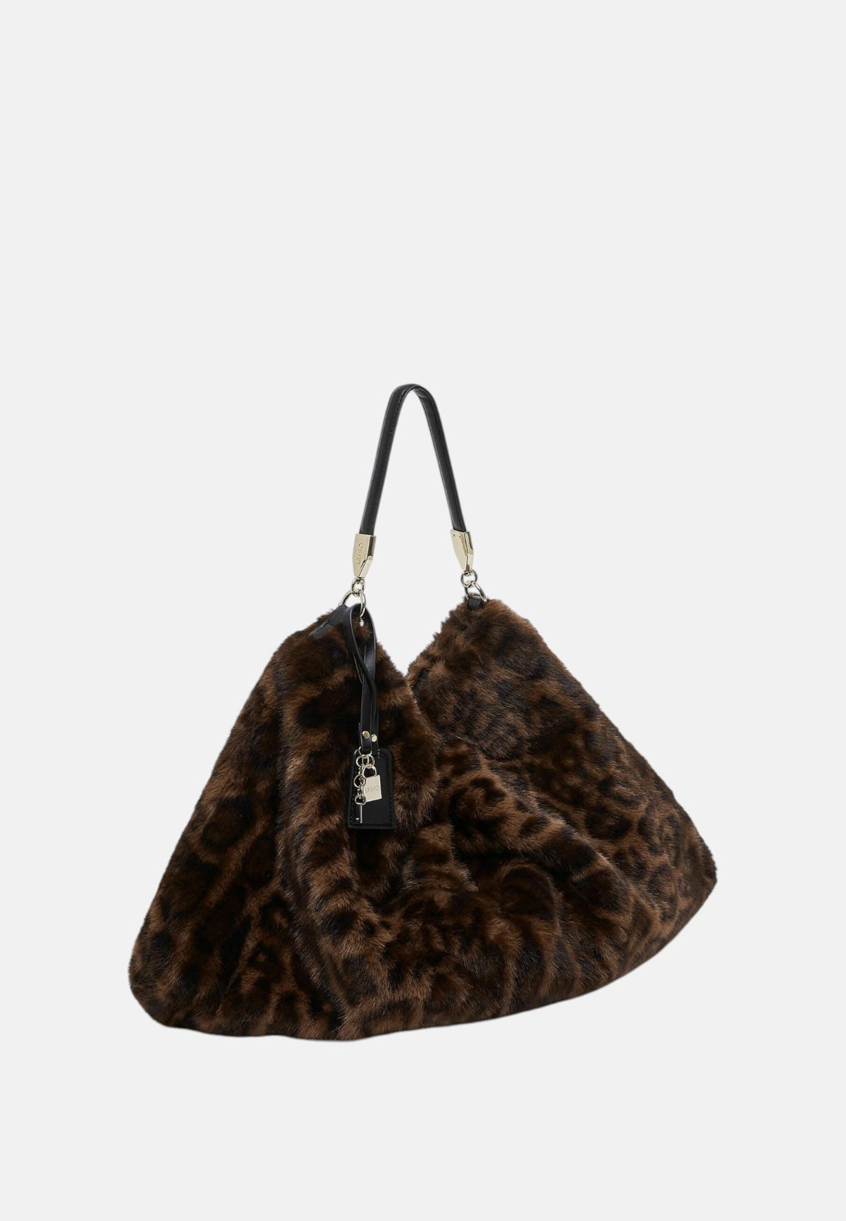 Borsa grande in pelliccia sintetica Donna Liu Jo Maculato Naturale