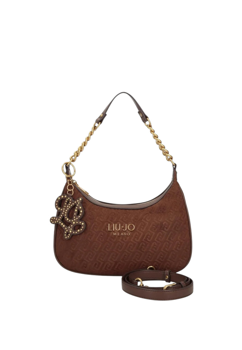 Borsa a spalla con Tracolla Removibile Liu Jo Tabacco