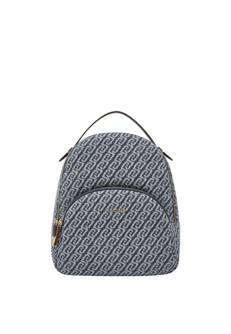 Zaino Donna Liu Jo Monogram Blue Denim