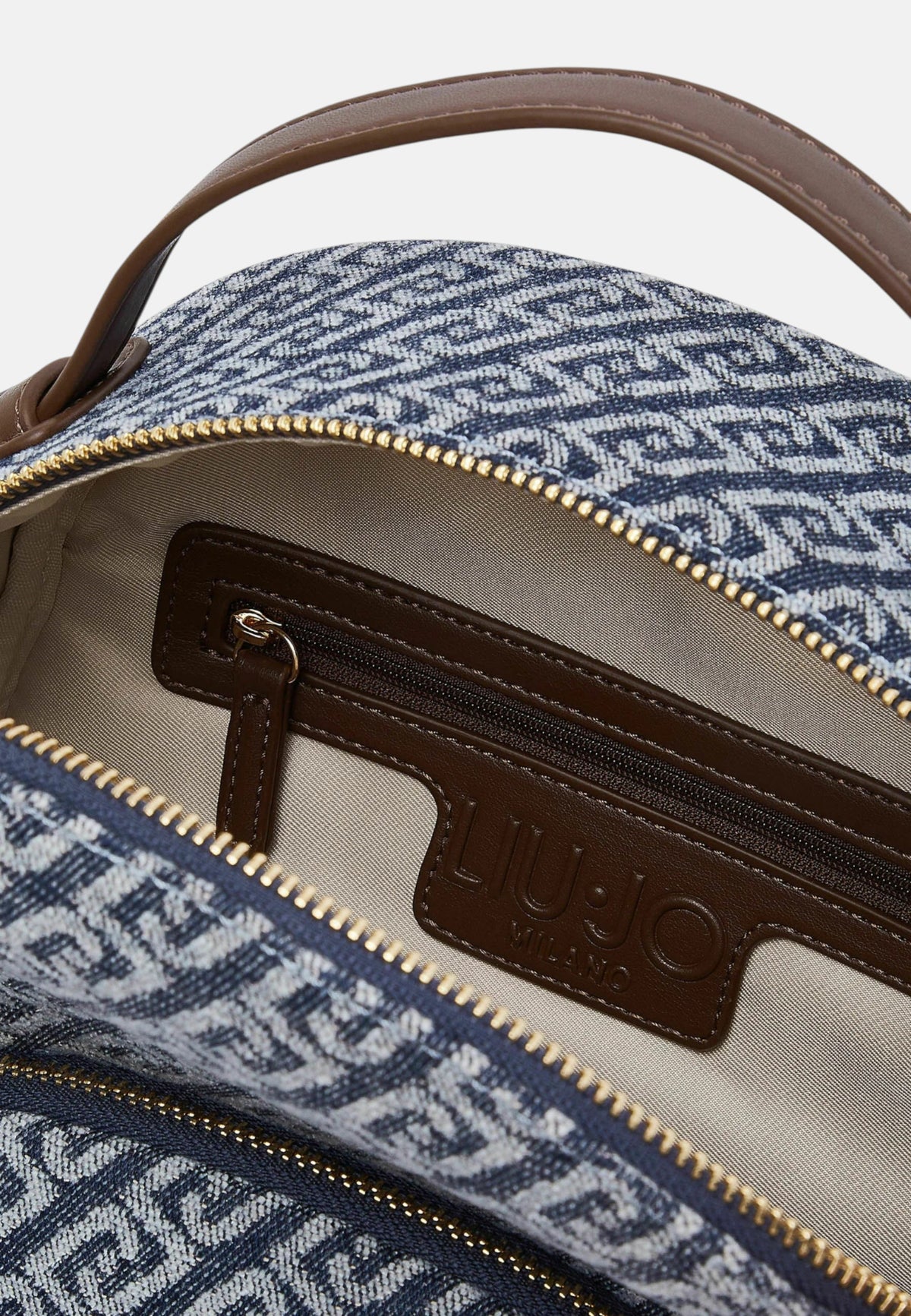 Zaino Donna Liu Jo Monogram Blue Denim