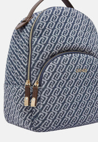 Zaino Donna Liu Jo Monogram Blue Denim