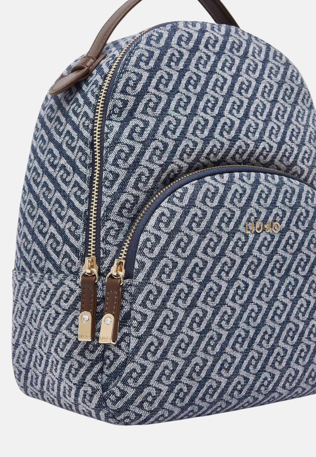 Zaino Donna Liu Jo Monogram Blue Denim