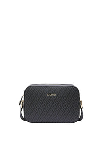 Borsa a tracolla media monogram Donna Liu Jo Nero