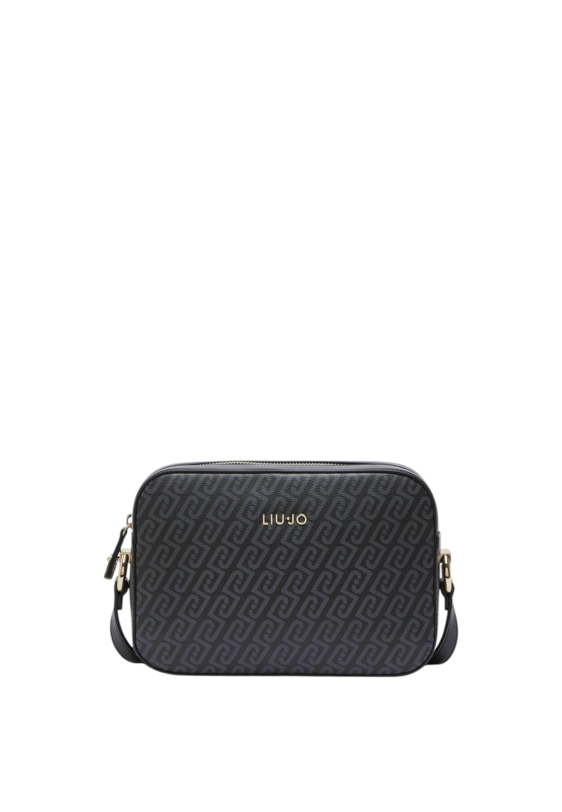Borsa a tracolla media monogram Donna Liu Jo Nero
