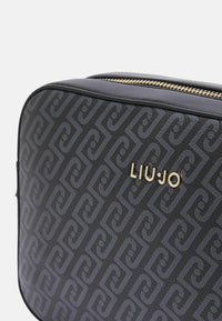 Borsa a tracolla media monogram Donna Liu Jo Nero