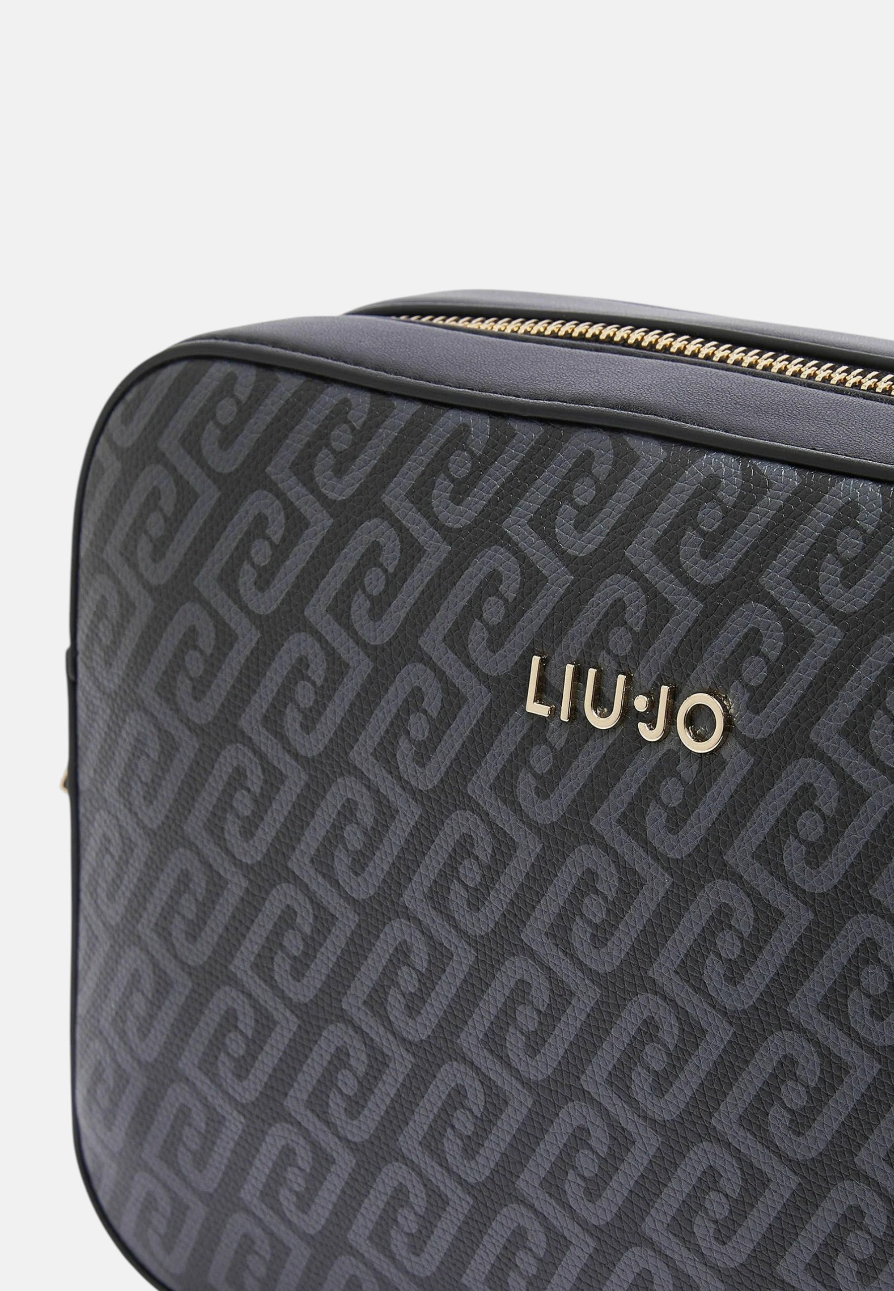 Borsa a tracolla media monogram Donna Liu Jo Nero