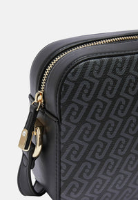 Borsa a tracolla media monogram Donna Liu Jo Nero