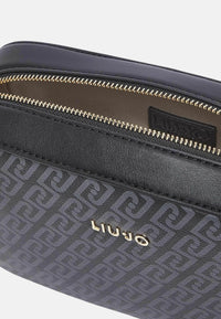 Borsa a tracolla media monogram Donna Liu Jo Nero