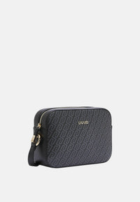 Borsa a tracolla media monogram Donna Liu Jo Nero