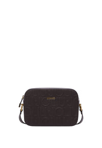 Borsa a tracolla media con logo Donna Liu Jo Marrone