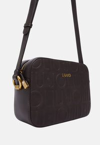 Borsa a tracolla media con logo Donna Liu Jo Marrone