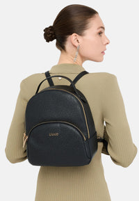 Zaino con logo Donna Liu Jo Nero