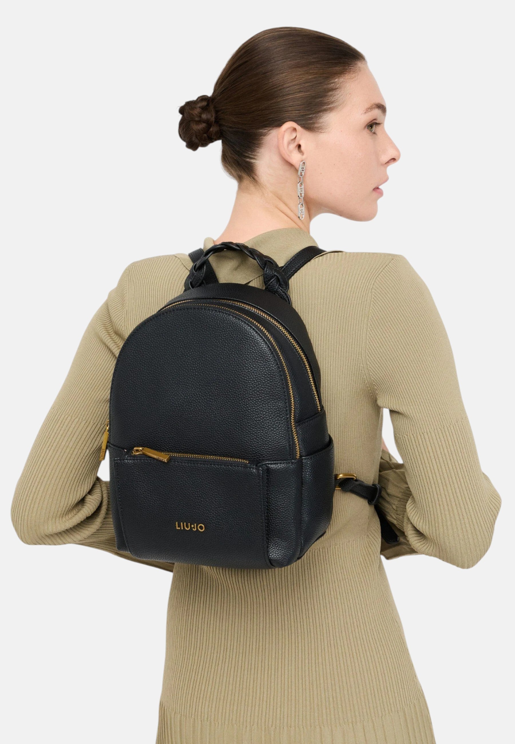 Zaino con logo Donna Liu Jo Nero