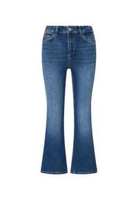 Jeans da donna bootcut con strass Liu Jo Blue Denim