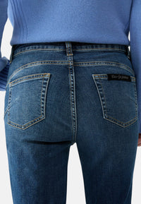 Jeans da donna bootcut con strass Liu Jo Blue Denim