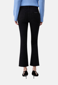Jeans da donna bootcut con strass Liu Jo Nero
