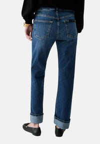 Jeans da donna bootcut con strass Liu Jo Blue Denim