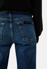 Jeans da donna bootcut con strass Liu Jo Blue Denim