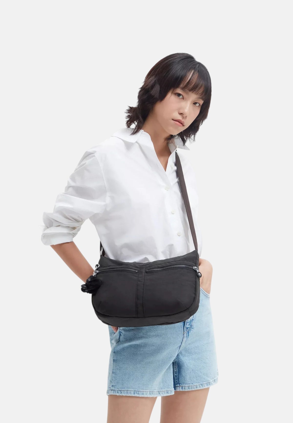 Borsa a Tracolla da Donna Kipling Black