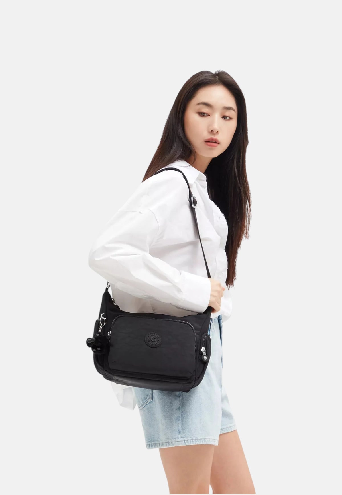 Borsa a Spalla Donna Kipling Black