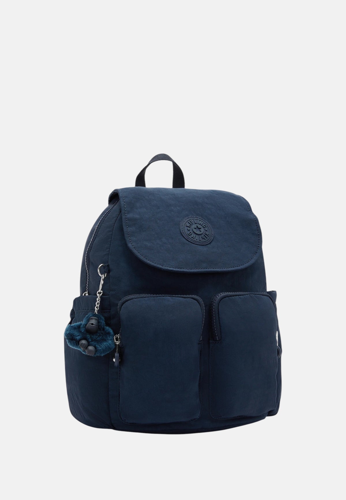 Zaino da donna in Tessuto Riciclato City Pocket Kipling Blue