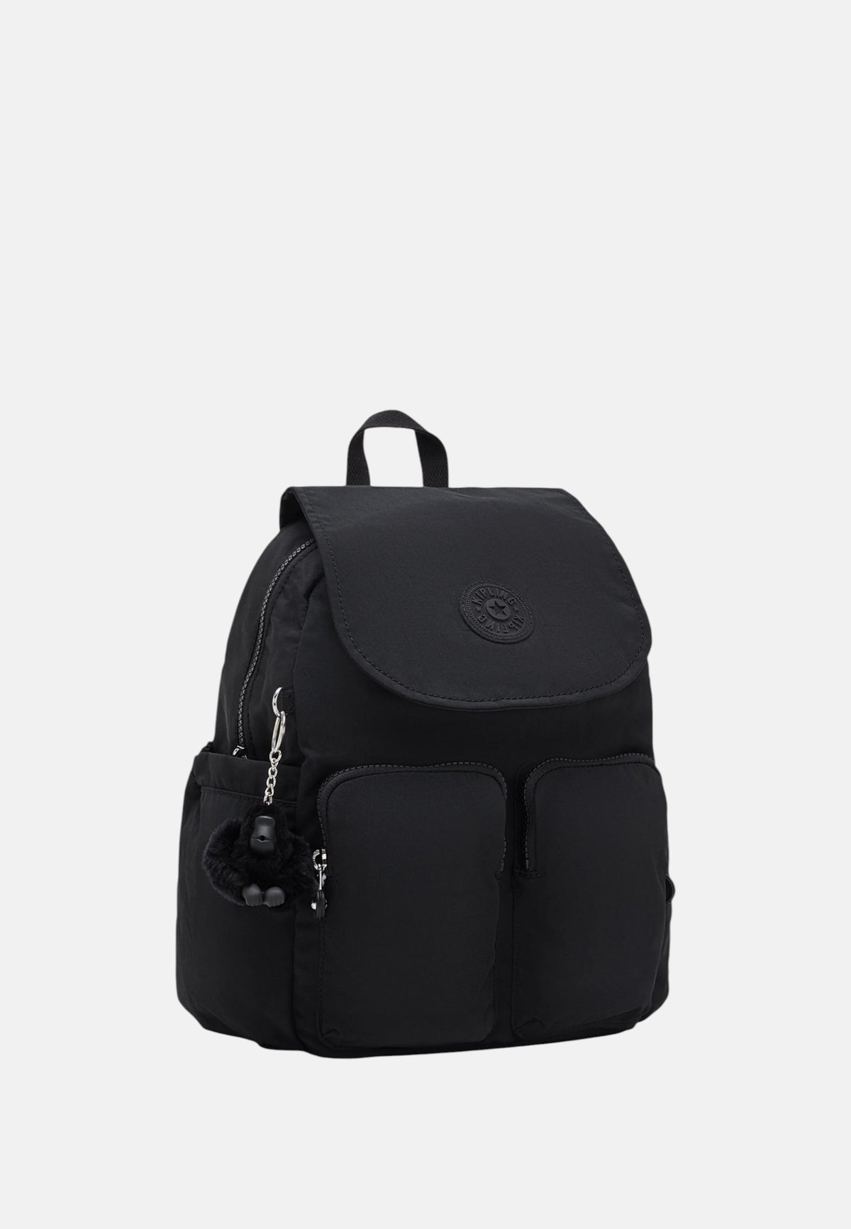 Zaino da donna in Tessuto Riciclato City Pocket Kipling Black