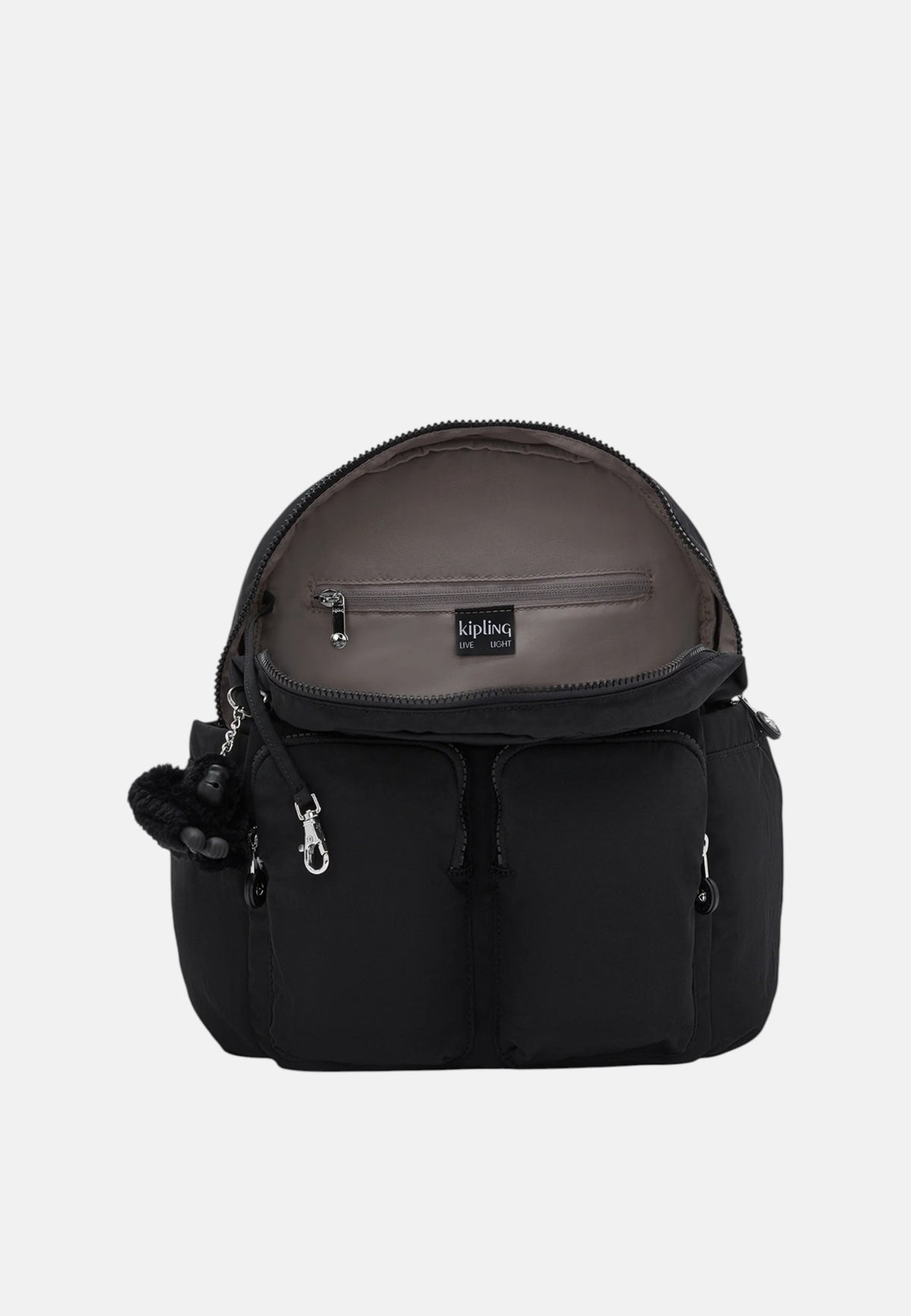 Zaino da donna in Tessuto Riciclato City Pocket Kipling Black