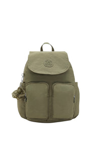 Zaino da donna in Tessuto Riciclato City Pocket Kipling Almost Sage