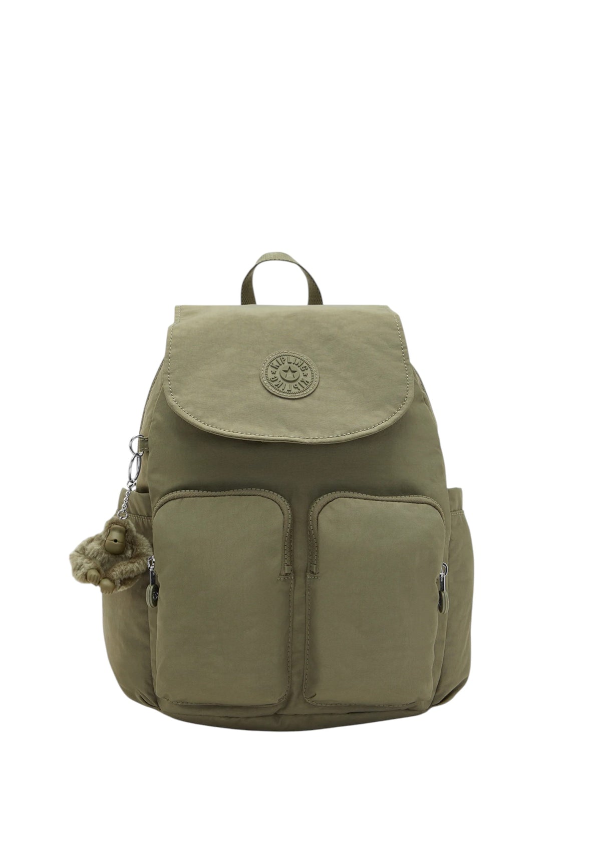 Zaino da donna in Tessuto Riciclato City Pocket Kipling Almost Sage