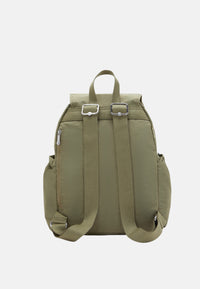 Zaino da donna in Tessuto Riciclato City Pocket Kipling Almost Sage