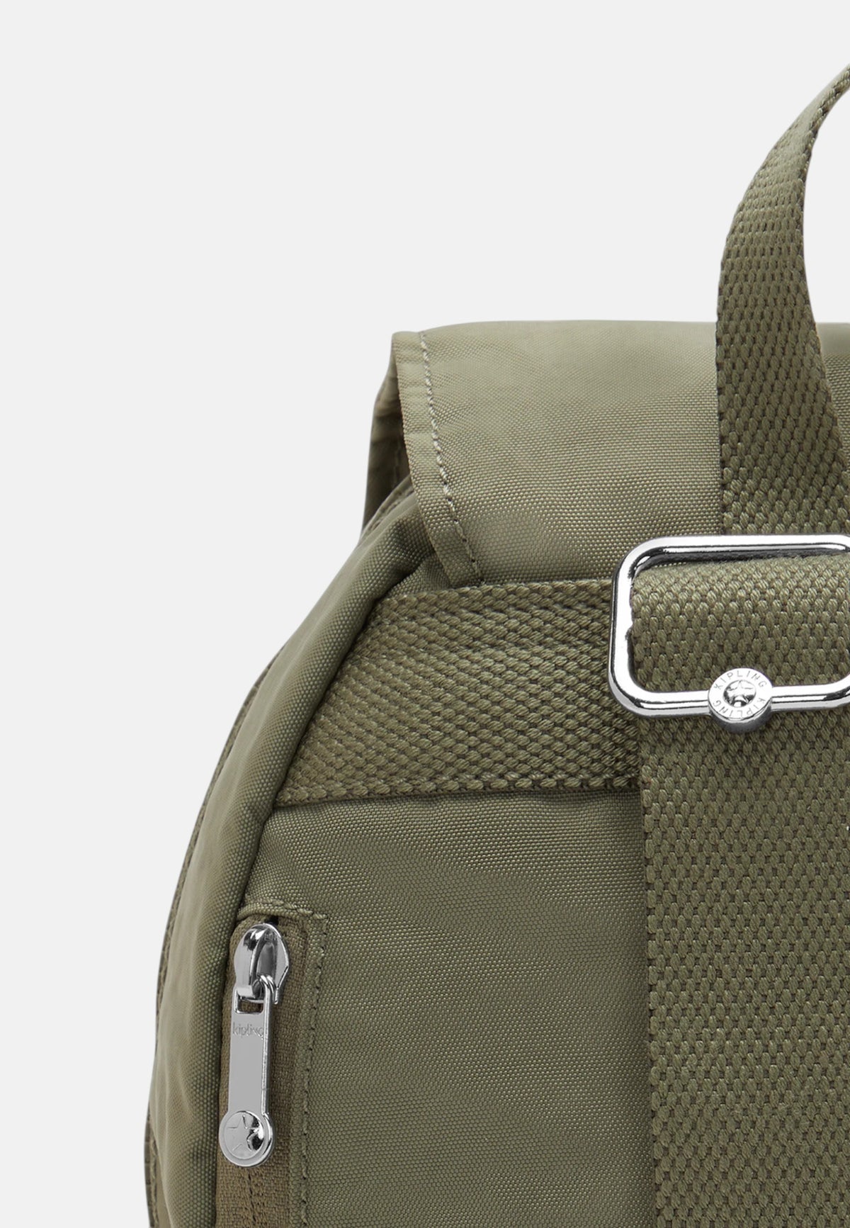 Zaino da donna in Tessuto Riciclato City Pocket Kipling Almost Sage