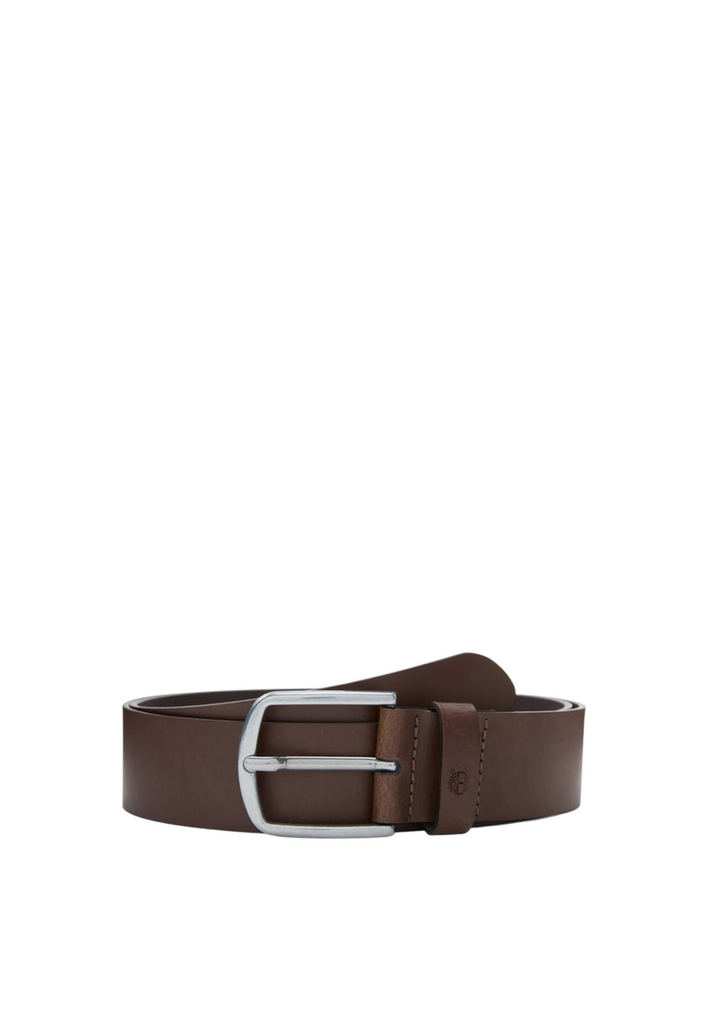 Cintura da Uomo in Pelle Timberland Chocolate Brown