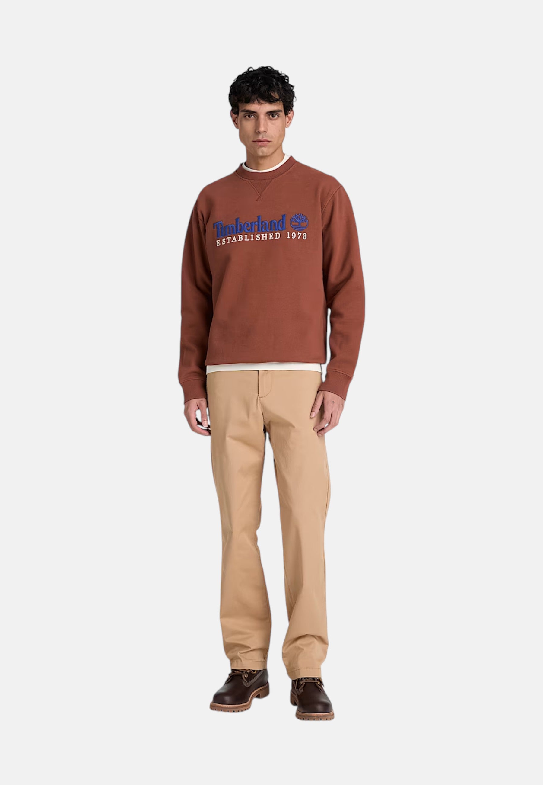 Felpa da uomo in Cotone Timberland Brownout