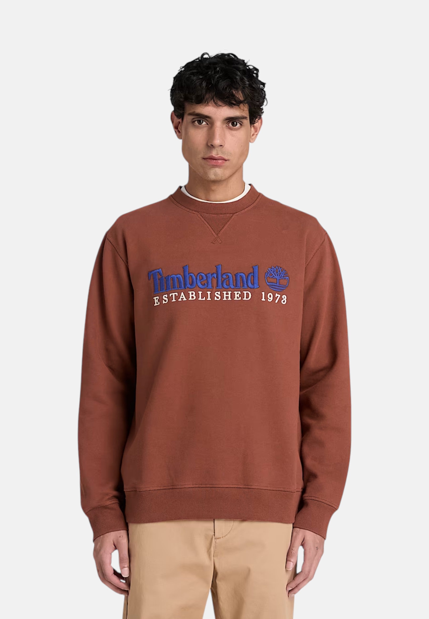 Felpa da uomo in Cotone Timberland Brownout