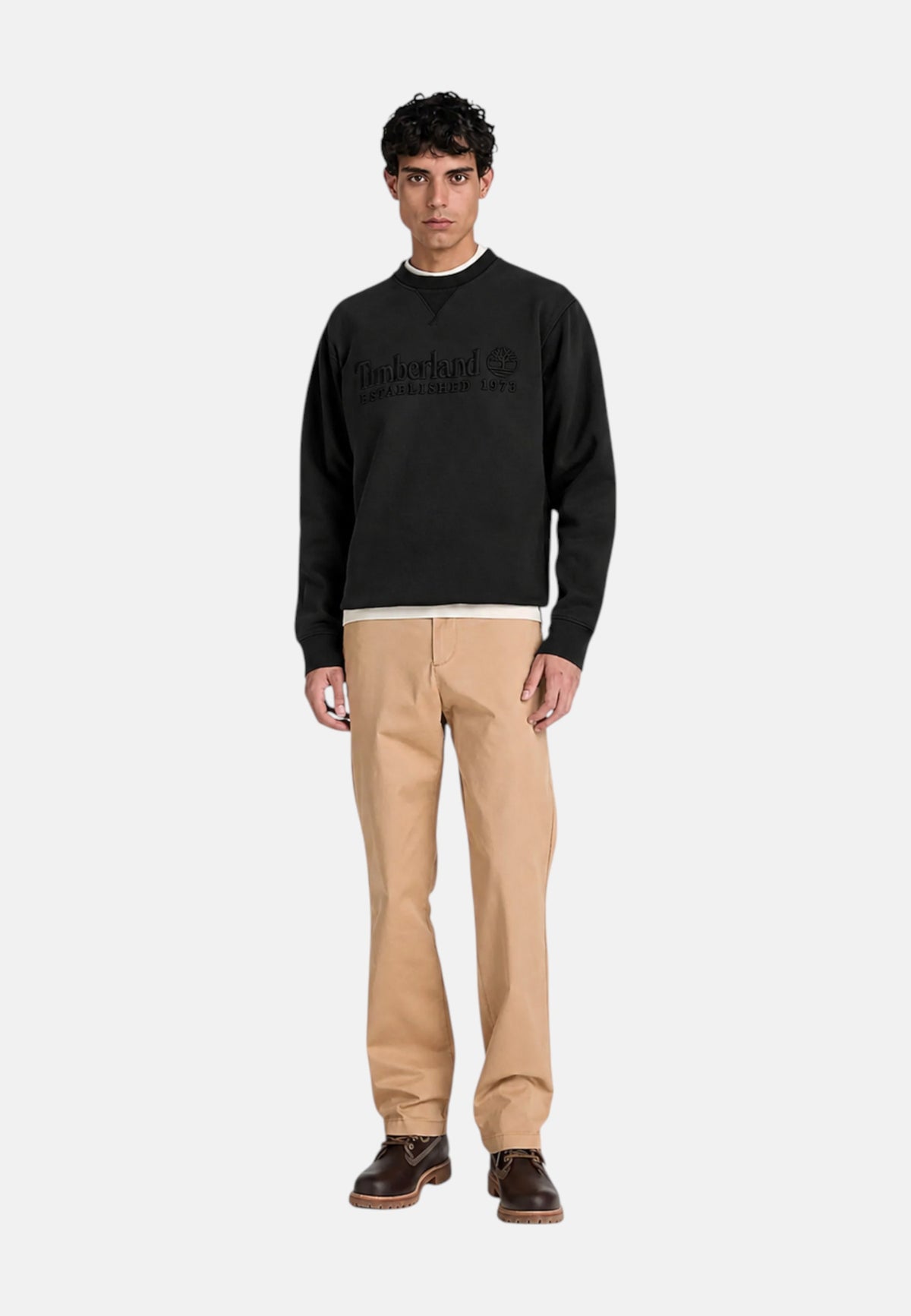 Felpa da uomo in Cotone Timberland Vintage Black