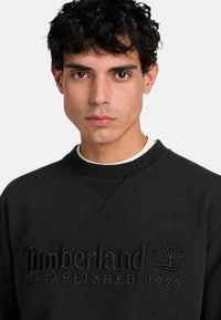 Felpa da uomo in Cotone Timberland Vintage Black