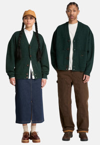 Caridgan a Trecce Unisex in Cotone Timberland Scarab