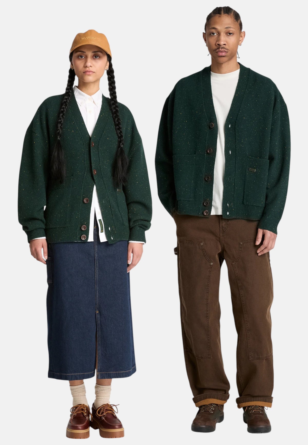 Caridgan a Trecce Unisex in Cotone Timberland Scarab