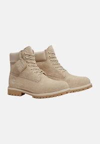 Timberland Stivale Stringato Heritage 6-Inch Light Beige Beige Suede