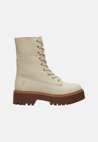 Stivale con Plateau Stone Street Mid da Donna Timberland Light Beige