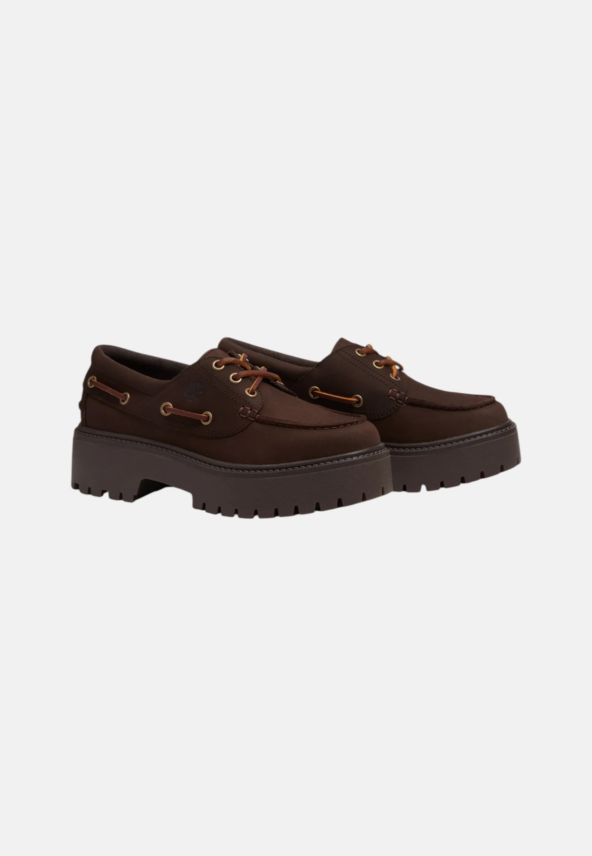 Mocassinoda con suola Alta Timberland in Pelle Dark Brown