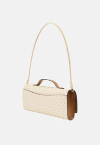 Clutch Donna con stampa logo Michael Kors Vanilla/acrn