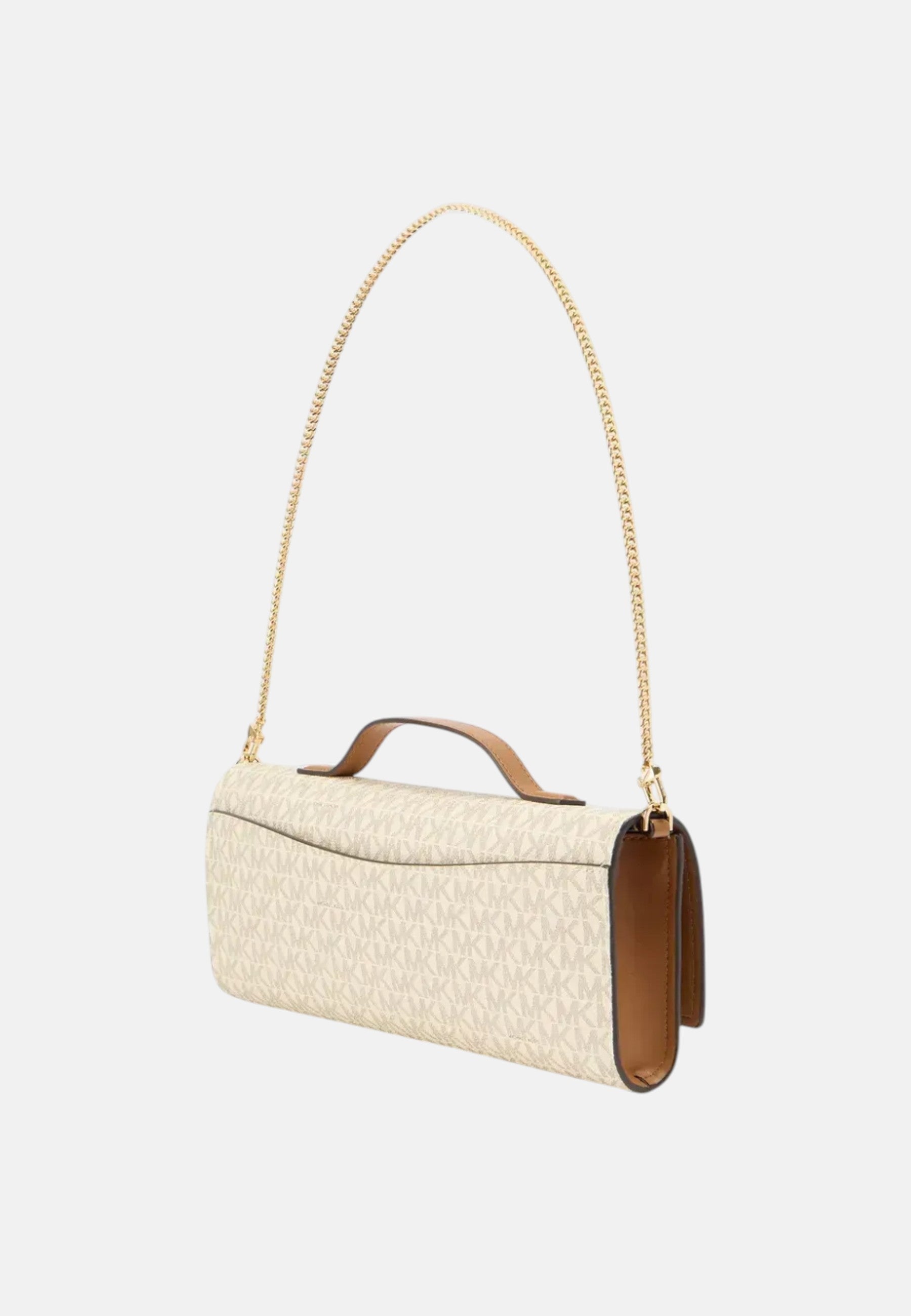 Clutch Donna con stampa logo Michael Kors Vanilla/acrn
