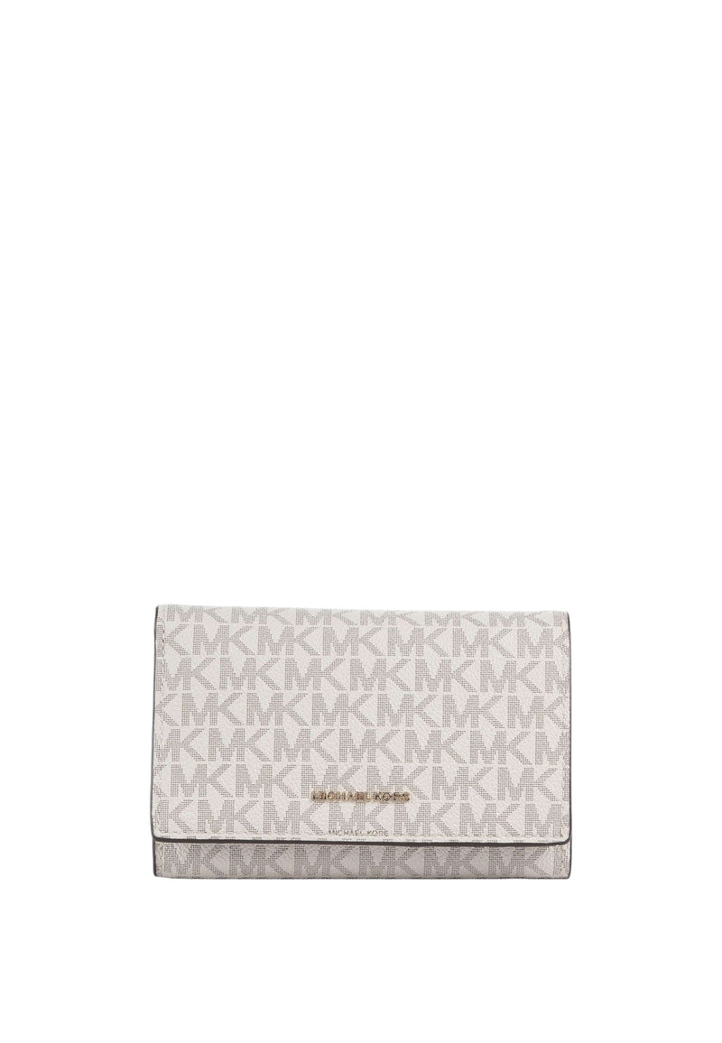 Michael Kors Jet Set Portafoglio da Donna pelle sintetica vanilla/acorn Vanilla/acrn