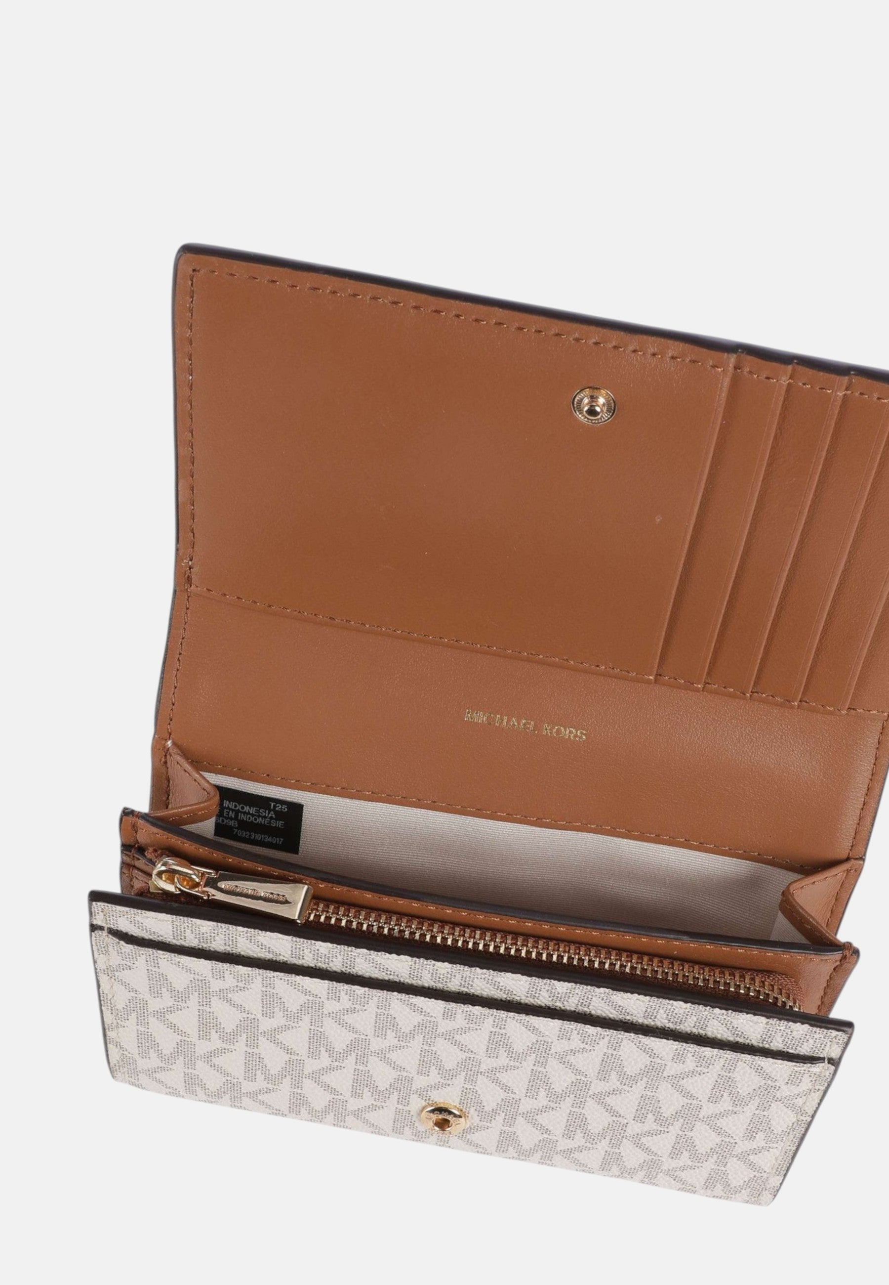 Michael Kors Jet Set Portafoglio da Donna pelle sintetica vanilla/acorn Vanilla/acrn