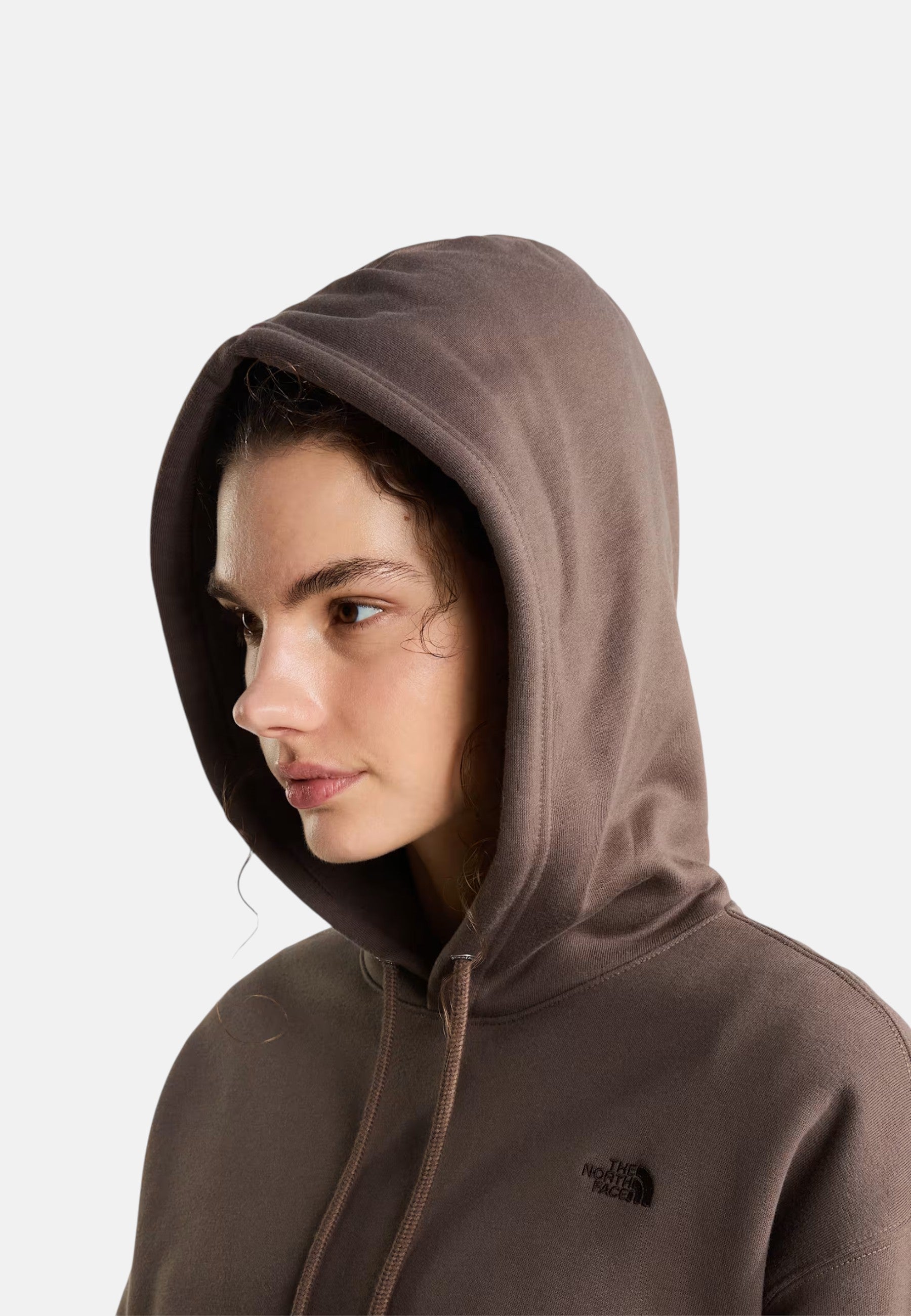 Felpa con cappuccio oversize The North Face™ Essential Simple Dome Boxy da donna. Smokey Brown